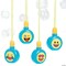 Emoji Smile Face Bubble Necklaces – 12 Pack Party Favors for Kids, Classroom Rewards & Goodie Bags